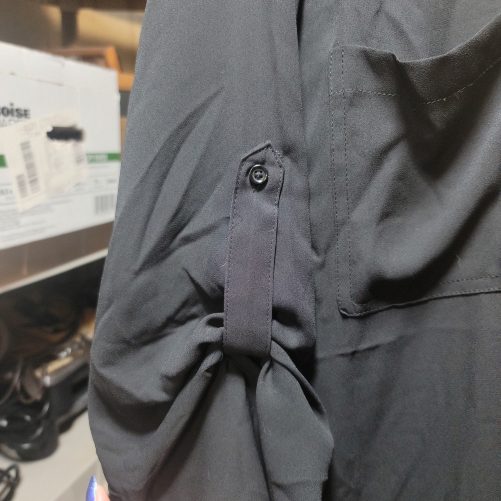 Maurices Adjustable Length Sheer Button Down - image 3